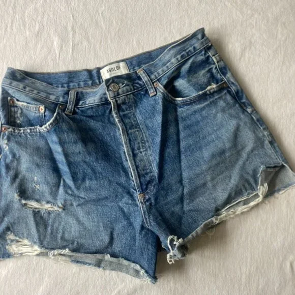 AGOLDE Dee Ultra High-Rise Short Size 30 WORN ONCE - Picture 3 of 11